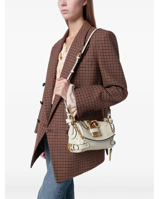 Chloé Metallic Padlock-Detail Shoulder Bag