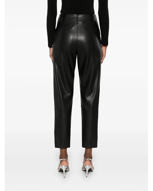Nissa Black Crystal-Embellished Trousers