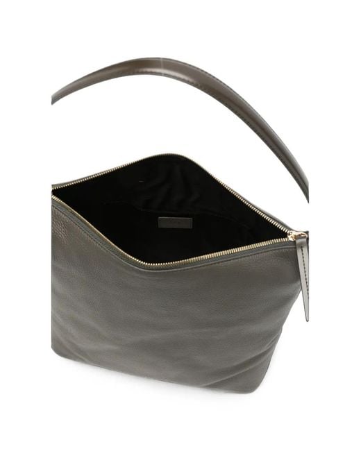 A.P.C. Black Vera Grained Leather Shoulder Bag