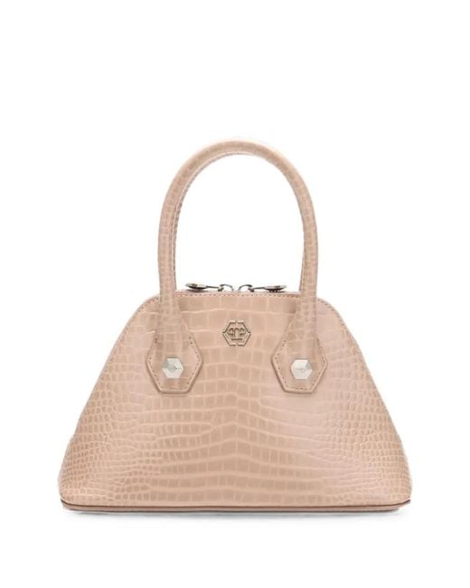 Philipp Plein Natural Cocco Tote Bag