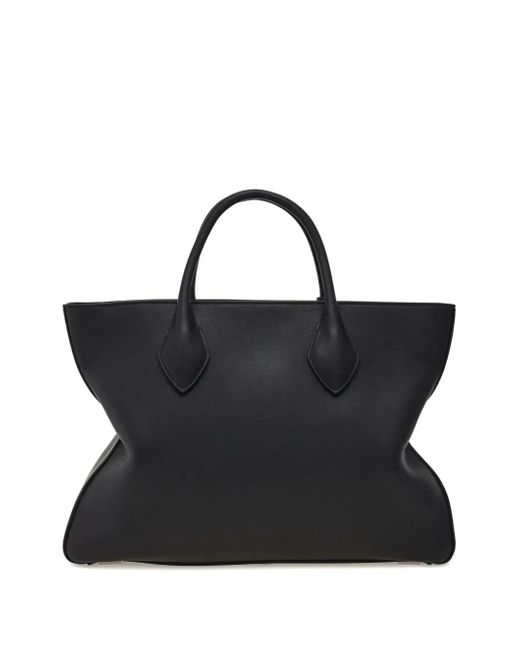 Ferragamo Black Strukturierte Monogram Tote Bag