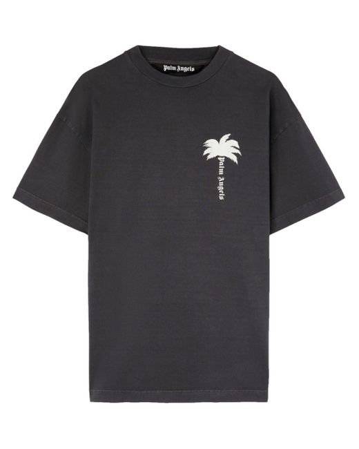 Palm Angels T-Shirt mit Palmen-Print in Black für Herren