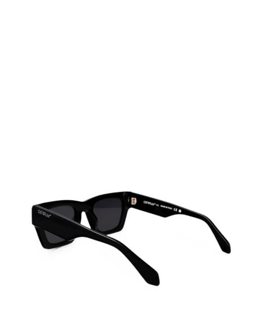 Off-White c/o Virgil Abloh Black Davie Square-Frame Sunglasses for men