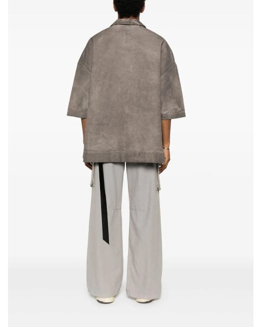 Rick Owens Magnum Tommy Overhemd in het Gray voor heren