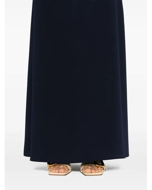 P.A.R.O.S.H. Blue A-Line Midi Skirt