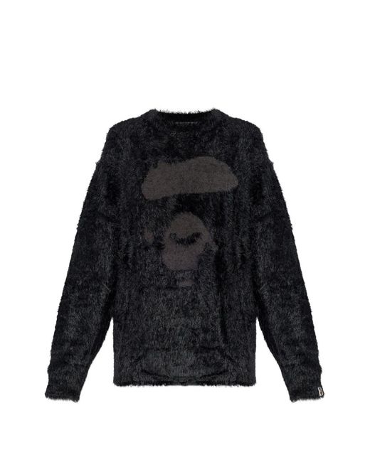A Bathing Ape メンズ ブラック Ape モチーフ セーターの通販はau PAY