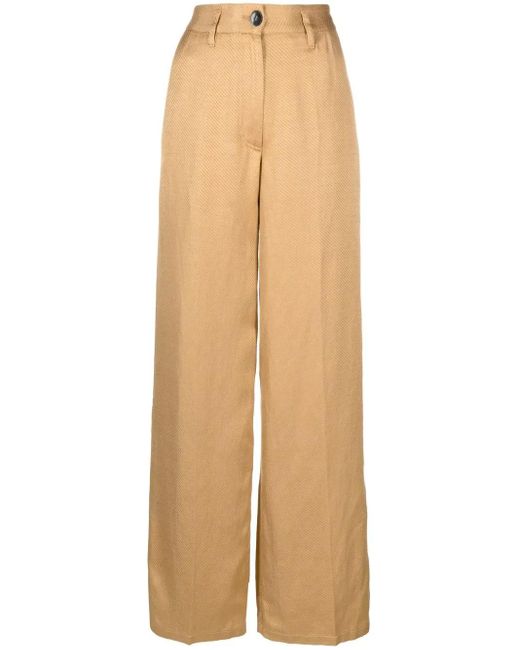 Forte_forte Natural Wide-Leg Tailored Trousers