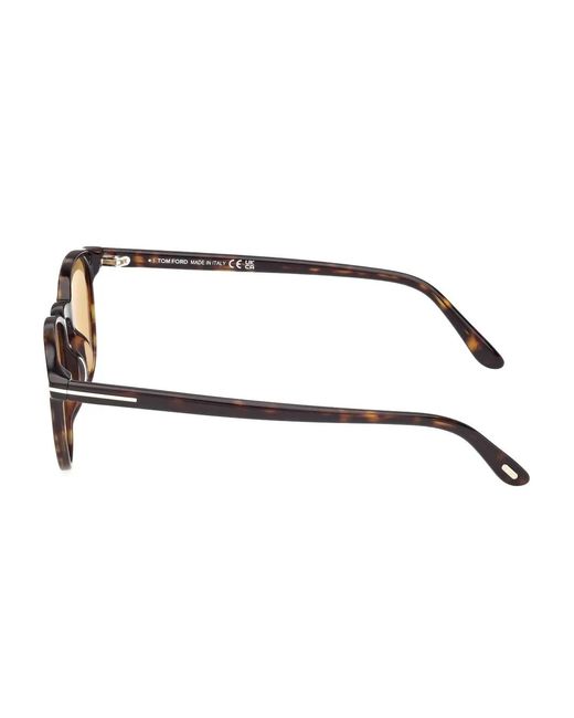 Tom Ford Natural Round Frame Sunglasses for men