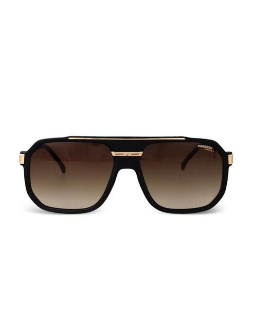 Carrera Black Geometric-Frame Sunglasses for men