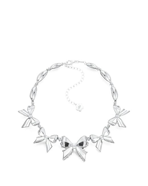 ShuShu/Tong White Yvmin Bow-Detail Necklace