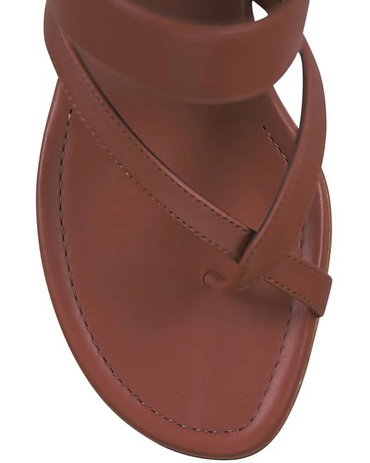 Manolo Blahnik Brown Susa Strappy Leather Sandals