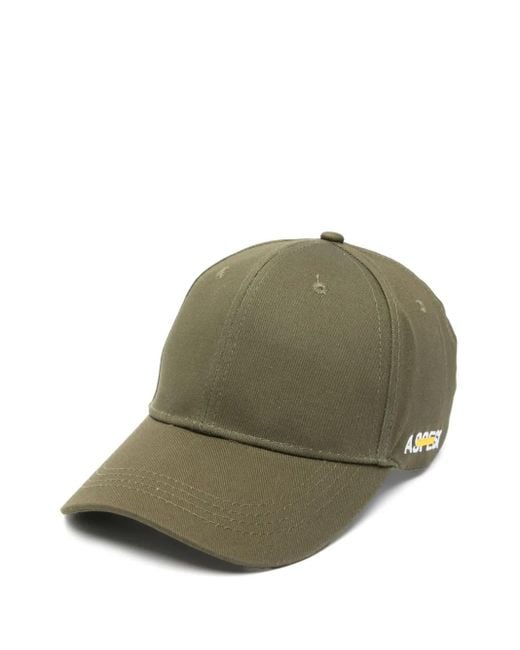 Aspesi Green Mütze Mit Logo-Stickerei