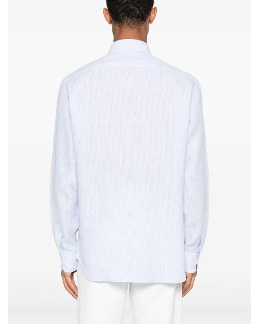 メンズ Zegna Linen Shirt White