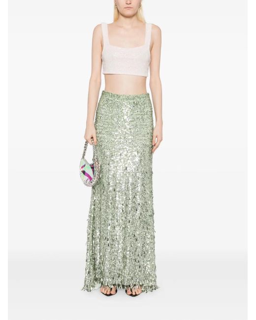 Alice + Olivia Green Charity Skirt
