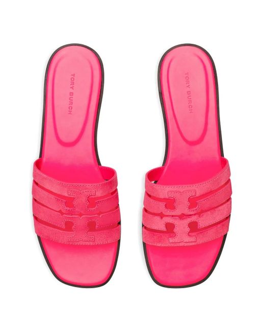 Tory Burch Pink Ines Slide Sandals