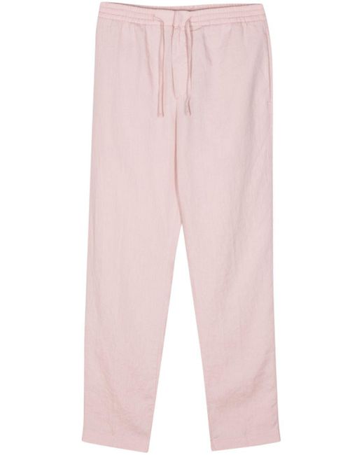 Canali Pink Drawstring-Waist Chinos for men