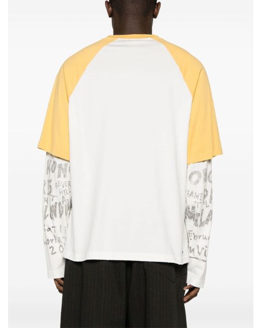 Lanvin X Future T-Shirt im Layering-Look in White für Herren