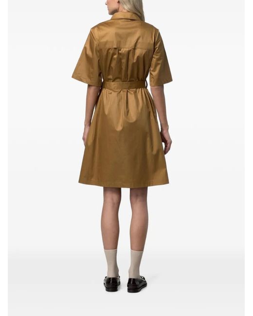 K-Way Natural Nouaille Belted Mini Dress