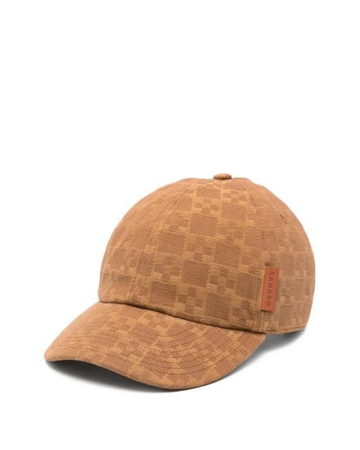 Sandro Natural Denim Cap With Cross Motif for men