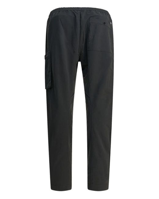 C P Company Gray Cargo-Pocket Drawstring Trousers for men
