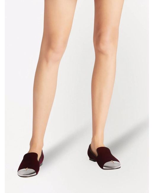 Giuseppe Zanotti Brown Dalila Cup Toe-Cap Loafers