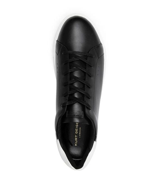 Kurt Geiger Black Laney Low-Top Sneakers for men