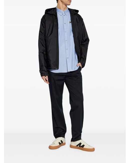 Moncler Black Hooded Jacket for men