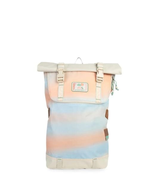 Doughnut White Christopher Gradient Roll-Top Backpack