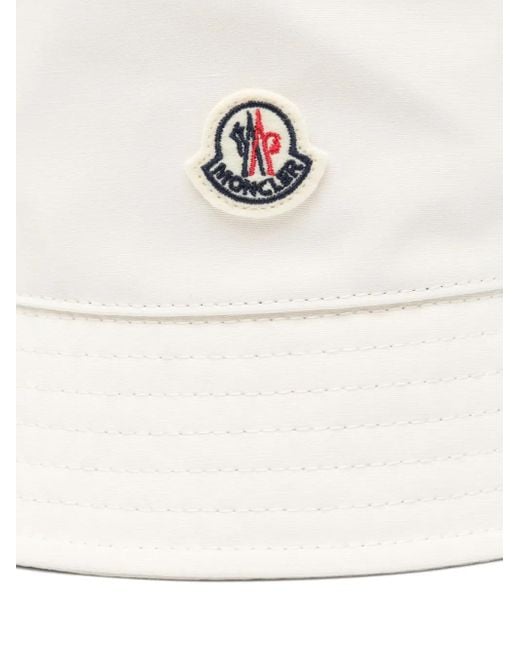 Moncler White Bucket Hat
