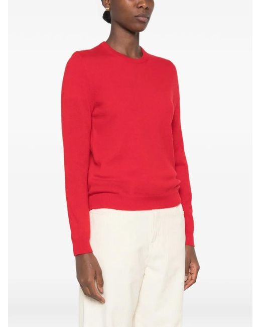 Bompard Red Crew-Neck Sweater