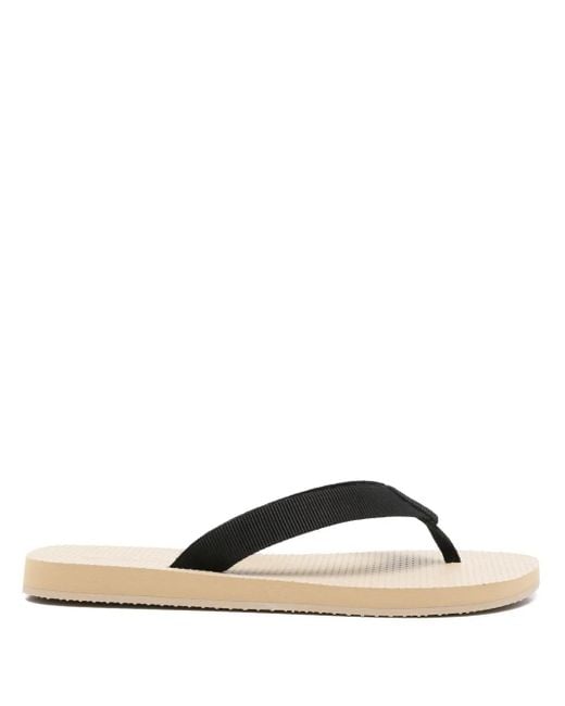 The Row Black Dune Flip-Flops