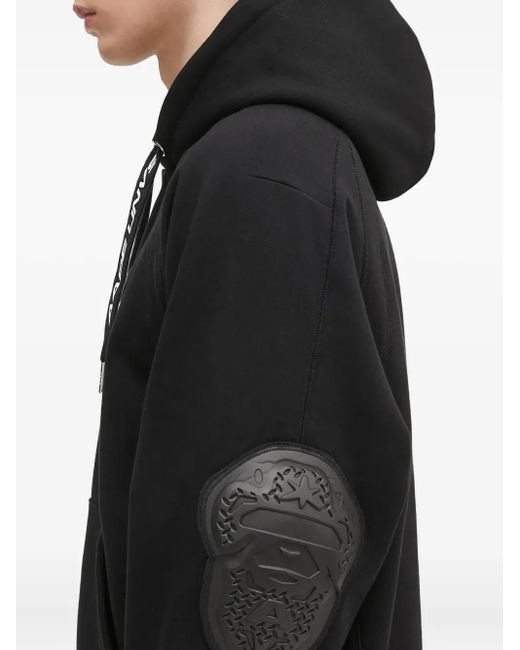 Aape By A Bathing Ape Black Moonface Logo Hoodie for men