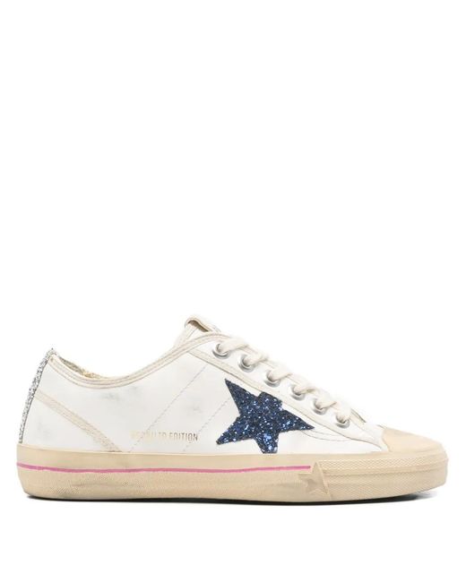 Golden Goose Deluxe Brand White Low-Top Silk And Nylon Sneakers