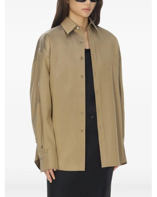 Carven Oversized Blouse in het Natural