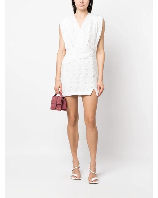 IRO White Wrap-Design Dress