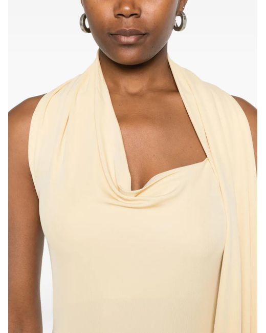Robe Drapée À Dos-Nu Wisp AYA MUSE en coloris White
