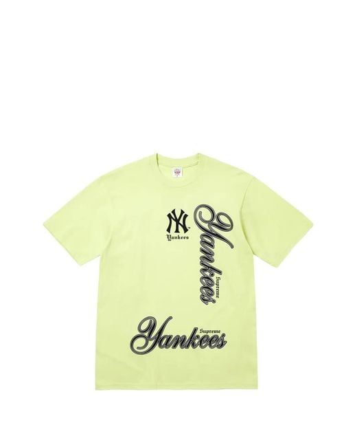 Supreme Yellow Mlb Teams T-Shirt for men