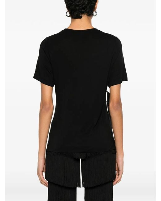 Simone Rocha Black Bow Sash T-Shirt