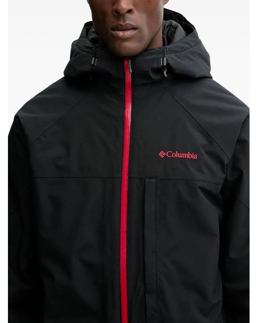 Giacca Da Sci Con Zip E Cappuccio di Columbia in Black da Uomo