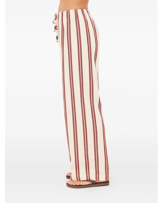 Pantaloni Baja Charli A Righe di The Upside in Red