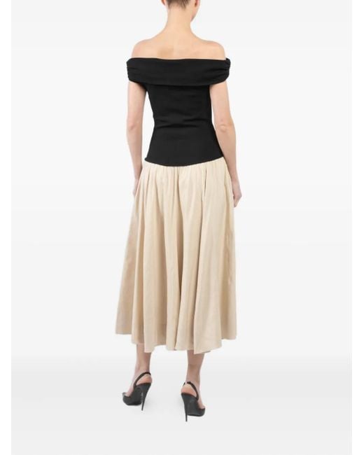 Jonathan Simkhai Black Adaline Midi Dress