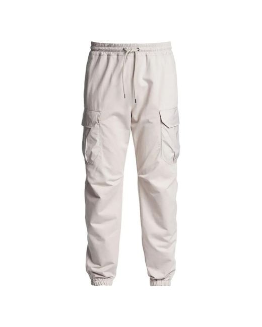 Parajumpers White Cargo Trousers for men