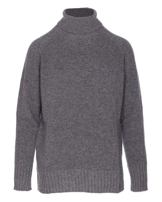 Maglione A Collo Alto di Twinset in Gray
