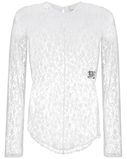 Isabel Marant White Toyela Lace Top