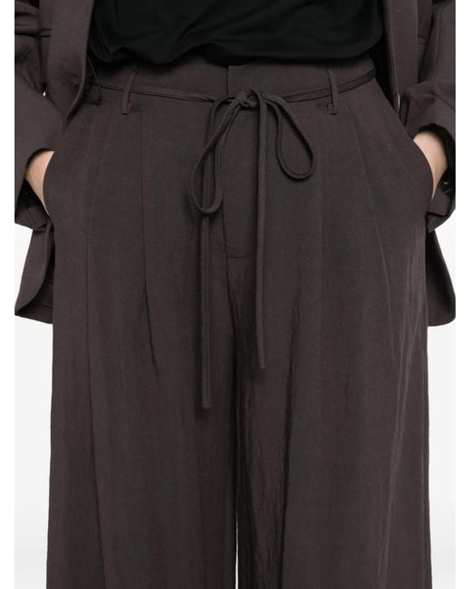 ELEH Brown Malva Tie Waist Trousers