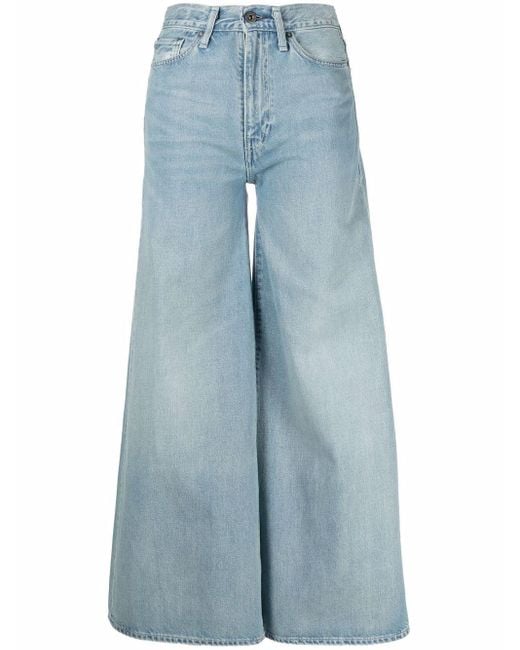 Levi's Denim High-waisted Full Flare Jeans in Blue | Lyst UK