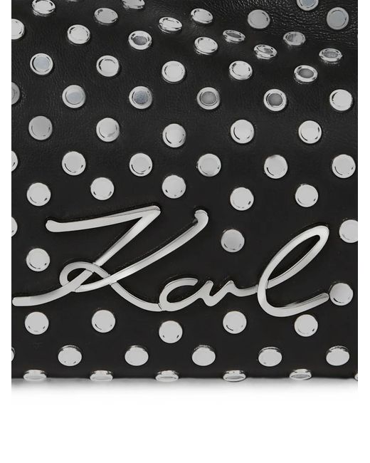 Karl Lagerfeld Black Mini K/Soiree Signature Cross Body Bag