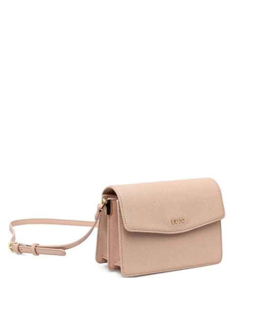 Liu Jo Pink Flap-Front Cross Body Bag