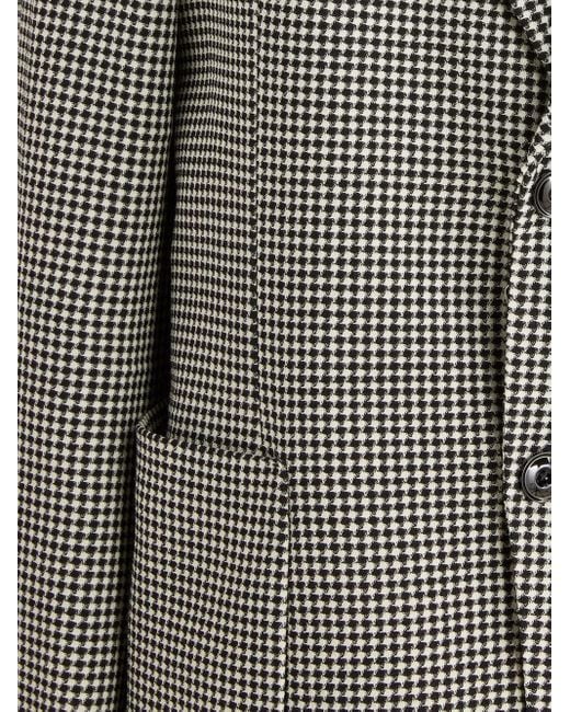 Circolo 1901 Gray Check-Pattern Blazer