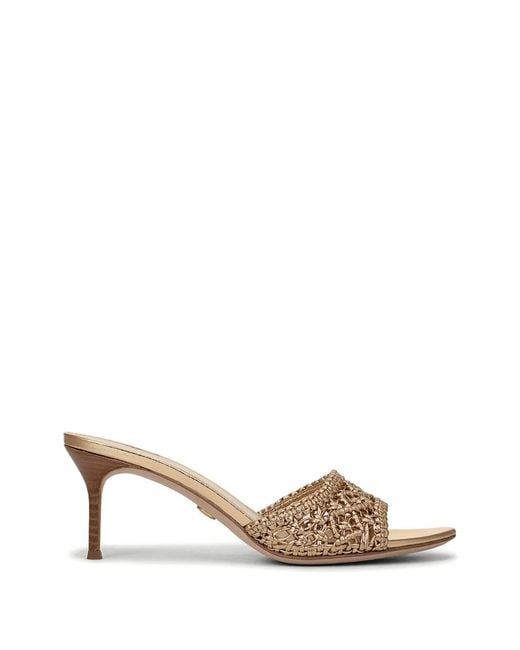 Veronica Beard Metallic Tia Heeled Sandals